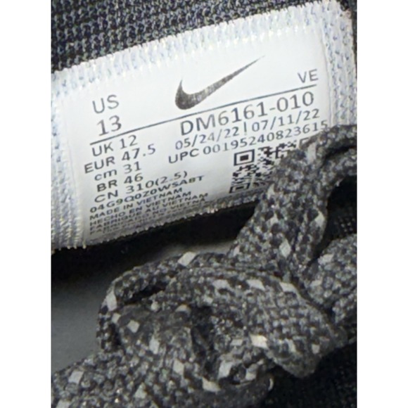 Nike Pegasus Trail 3 Mens Size 13 Black Brown Outdoor Running Shoes DM6161-010